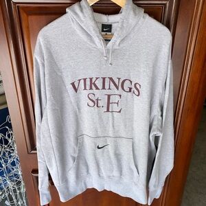Nike Gray Center Swoosh - Vikings St. E Pullover Hoodie